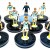 Subbuteo Andrew Table Soccer Argentina 2022 World Cup Winners Team on Classic Hasbro Bases